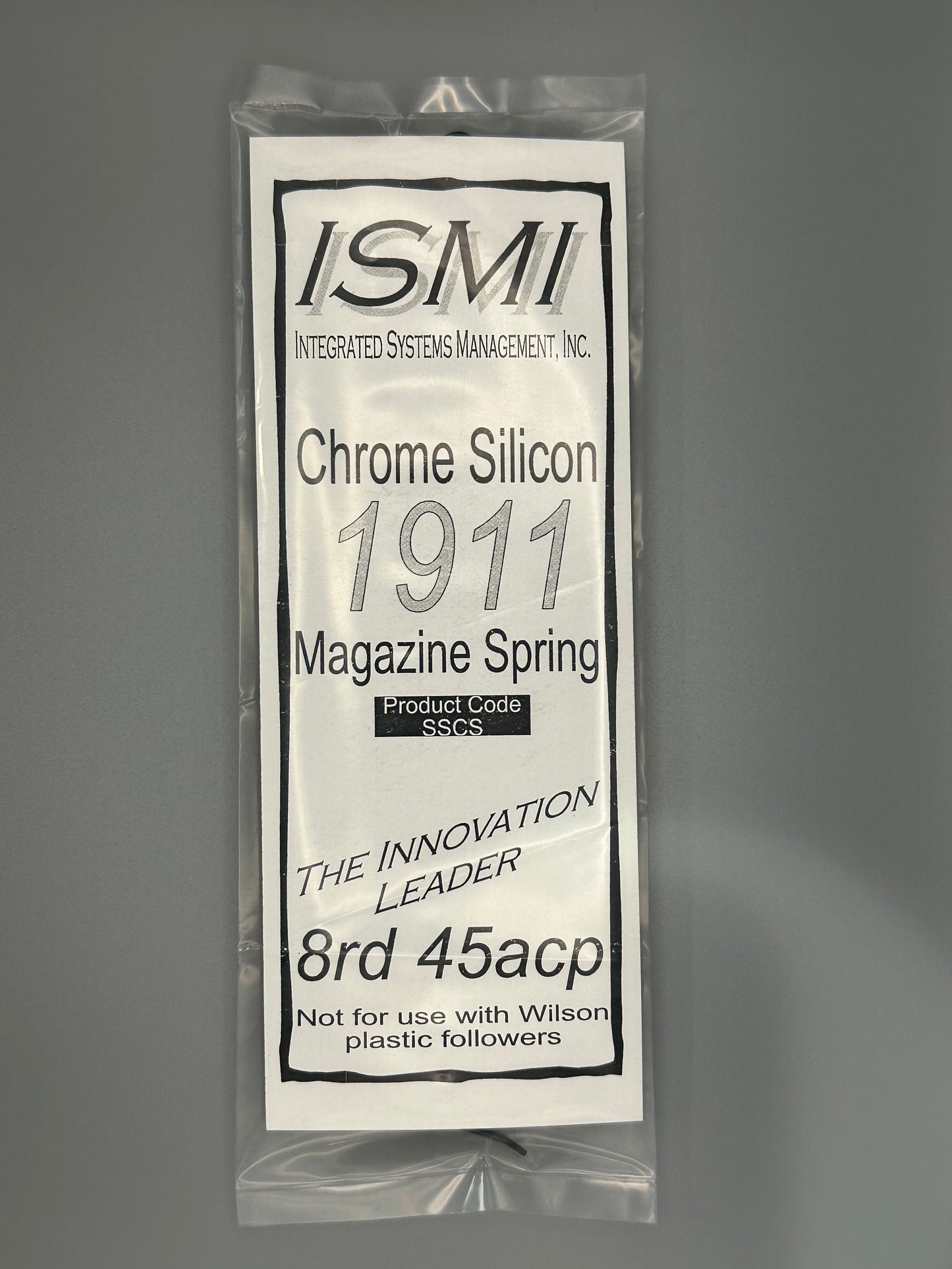 1911 Single Stack .45 Magazine Spring, GI follower