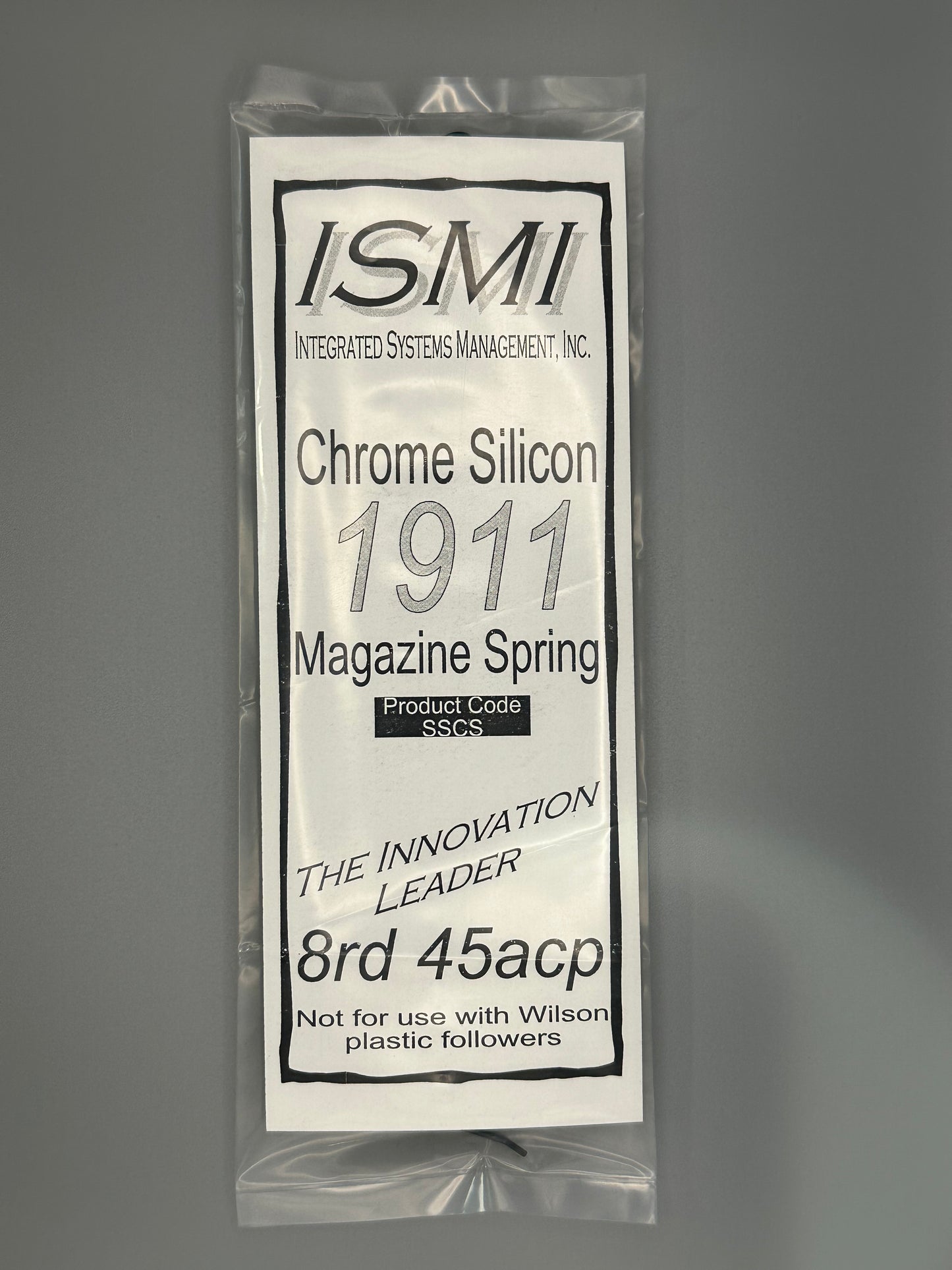 1911 Single Stack .45 Magazine Spring, GI follower